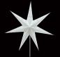 Preview: Curves Batik White - Foldable glowing star, paper poinsettia with 7 points, 60 cm